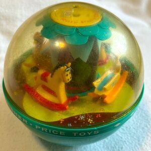 Vintage Fisher Price Roly Poly Chime Ball #165 from 1966. Baby Infant Toys
